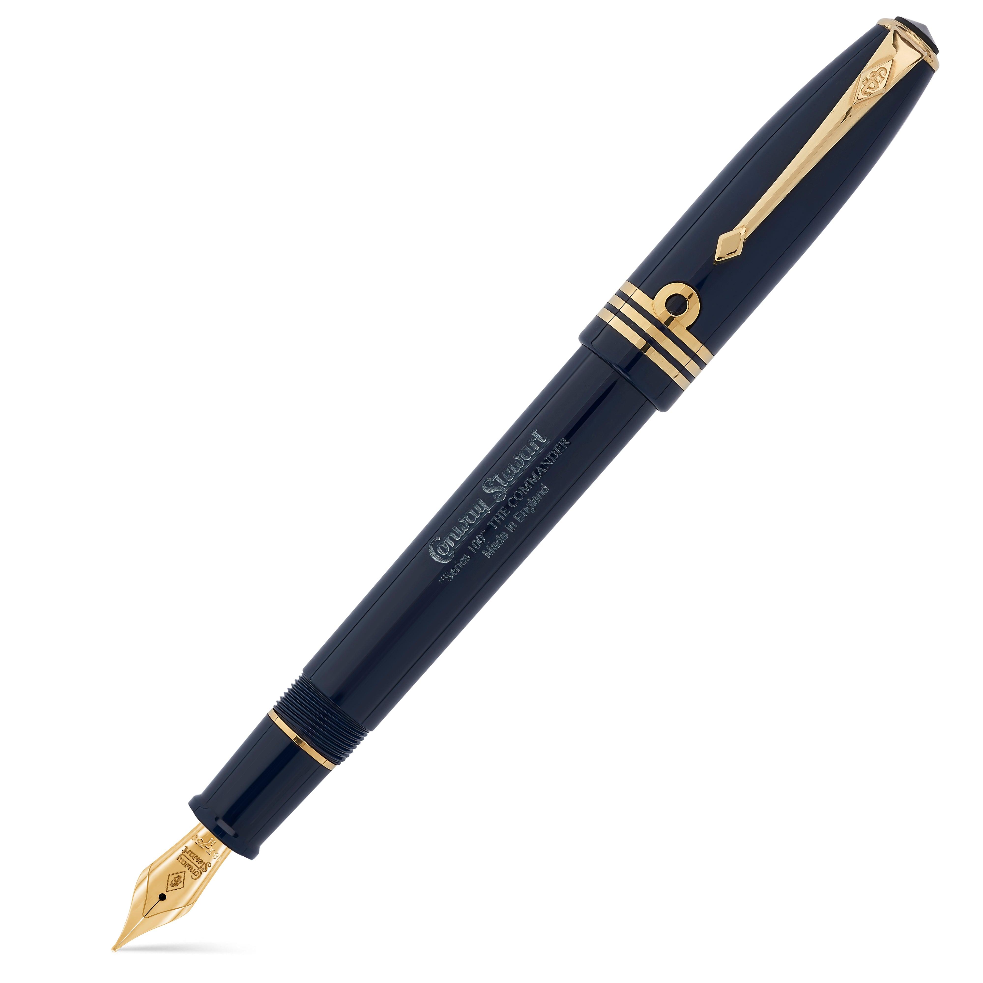 Parker - Duofold 100 L.E. Black Gold Trim Fountain Pen F