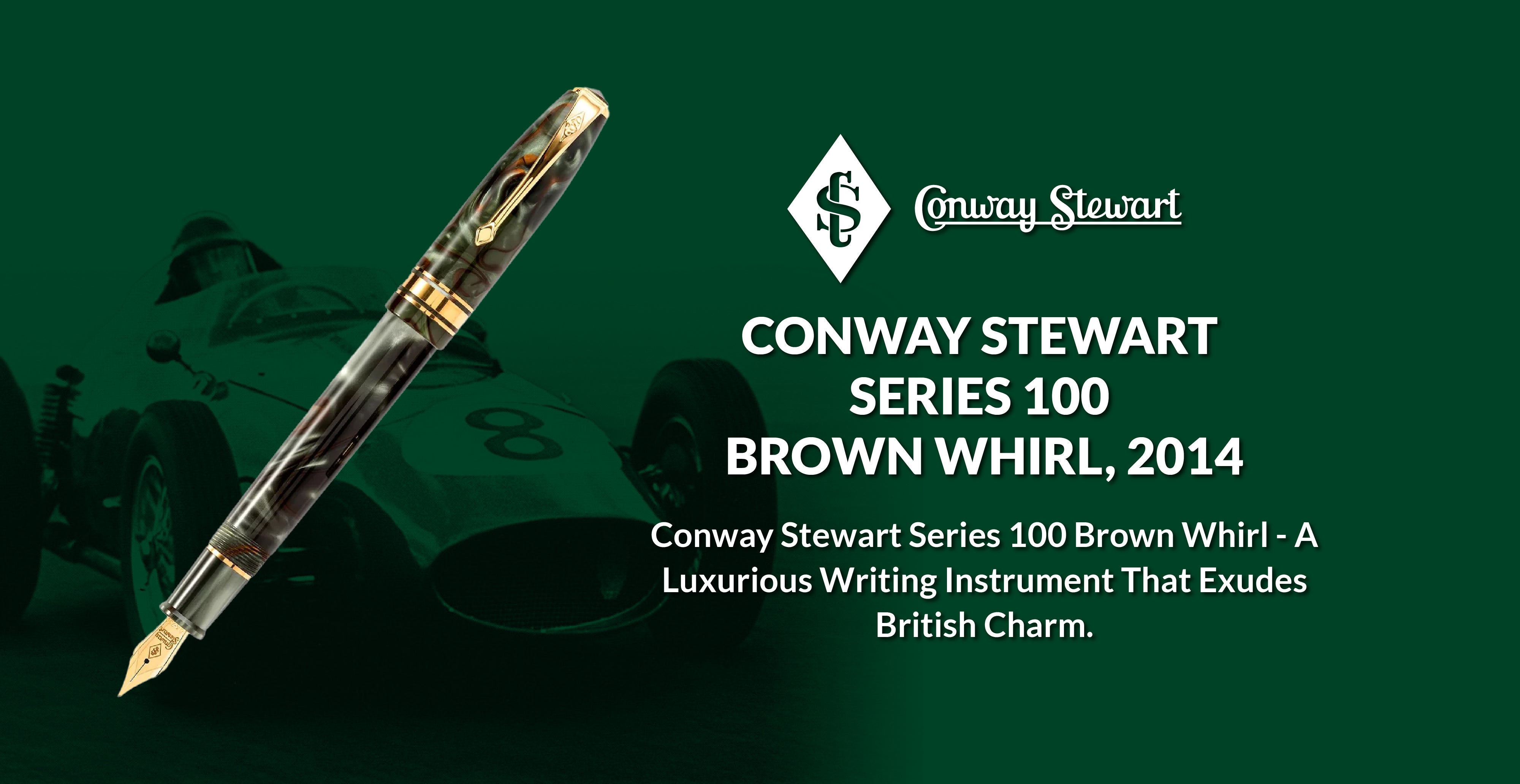 Conway Stewart Series 100 Brown Whirl, 2014