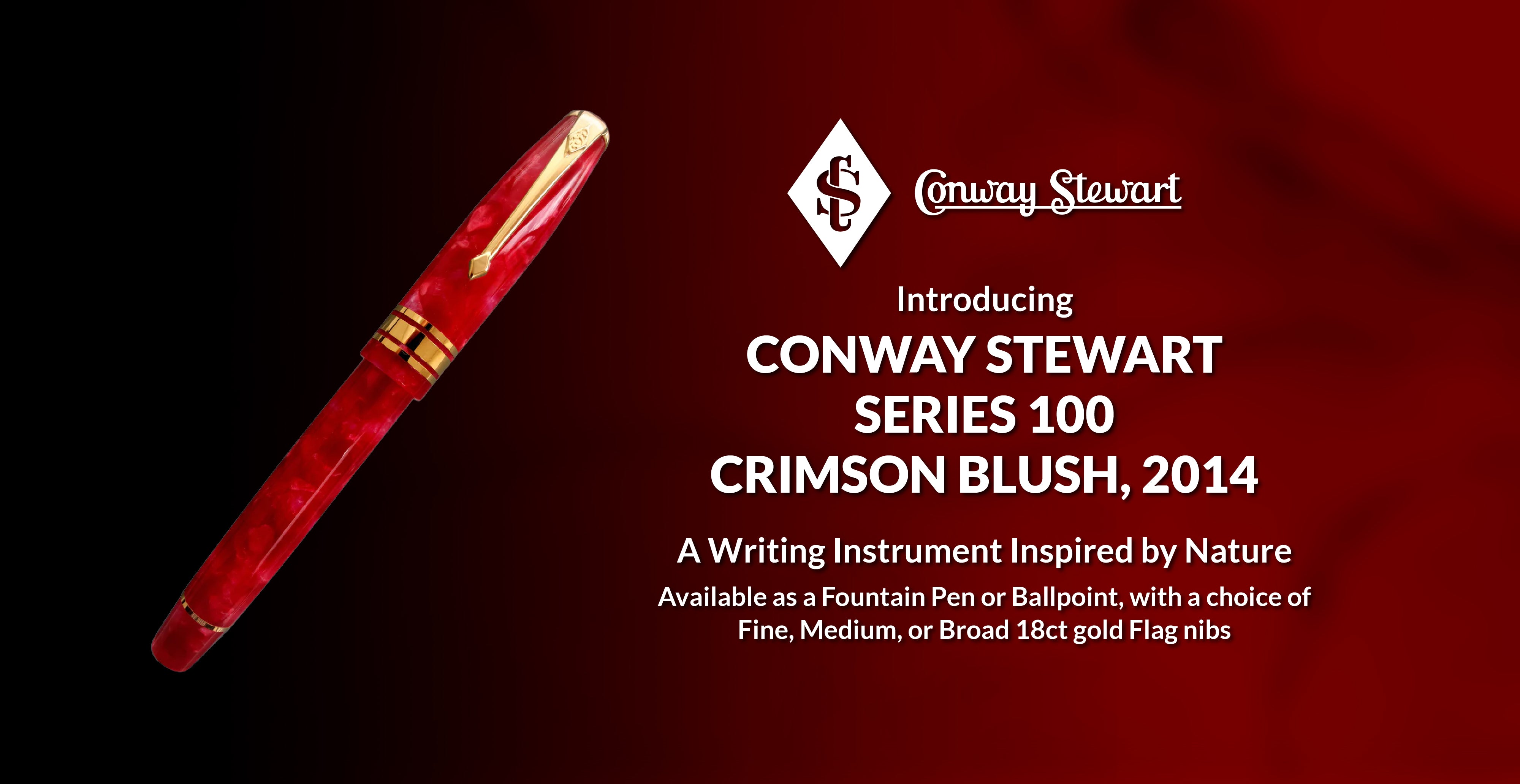 Conway Stewart Series 100 Burgundy Blush, 2014