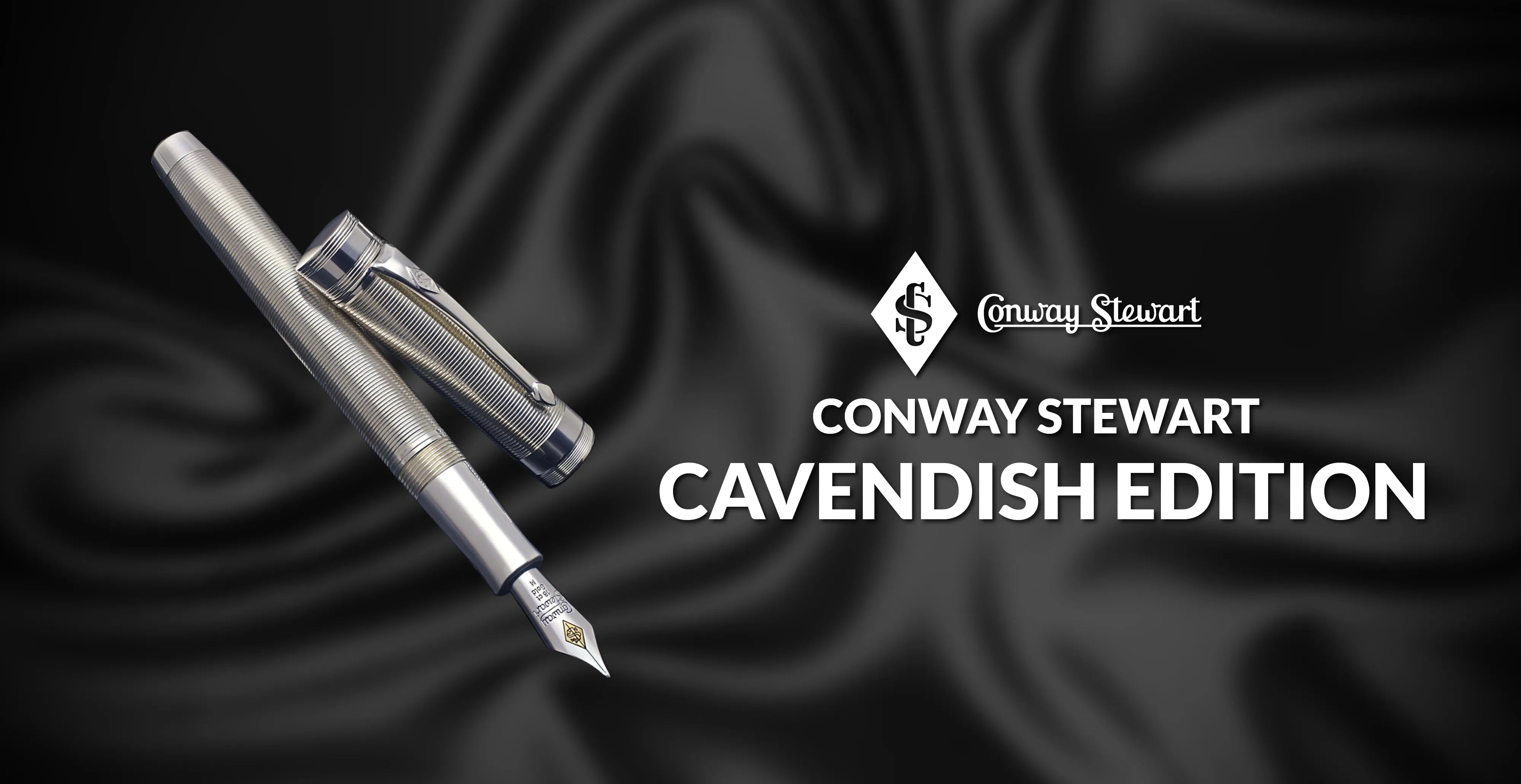 筆記具 CONWAY STEWART Marlborough Vintage Conway Stewart Marlborough Vintage Black Ebonite Gold Pen