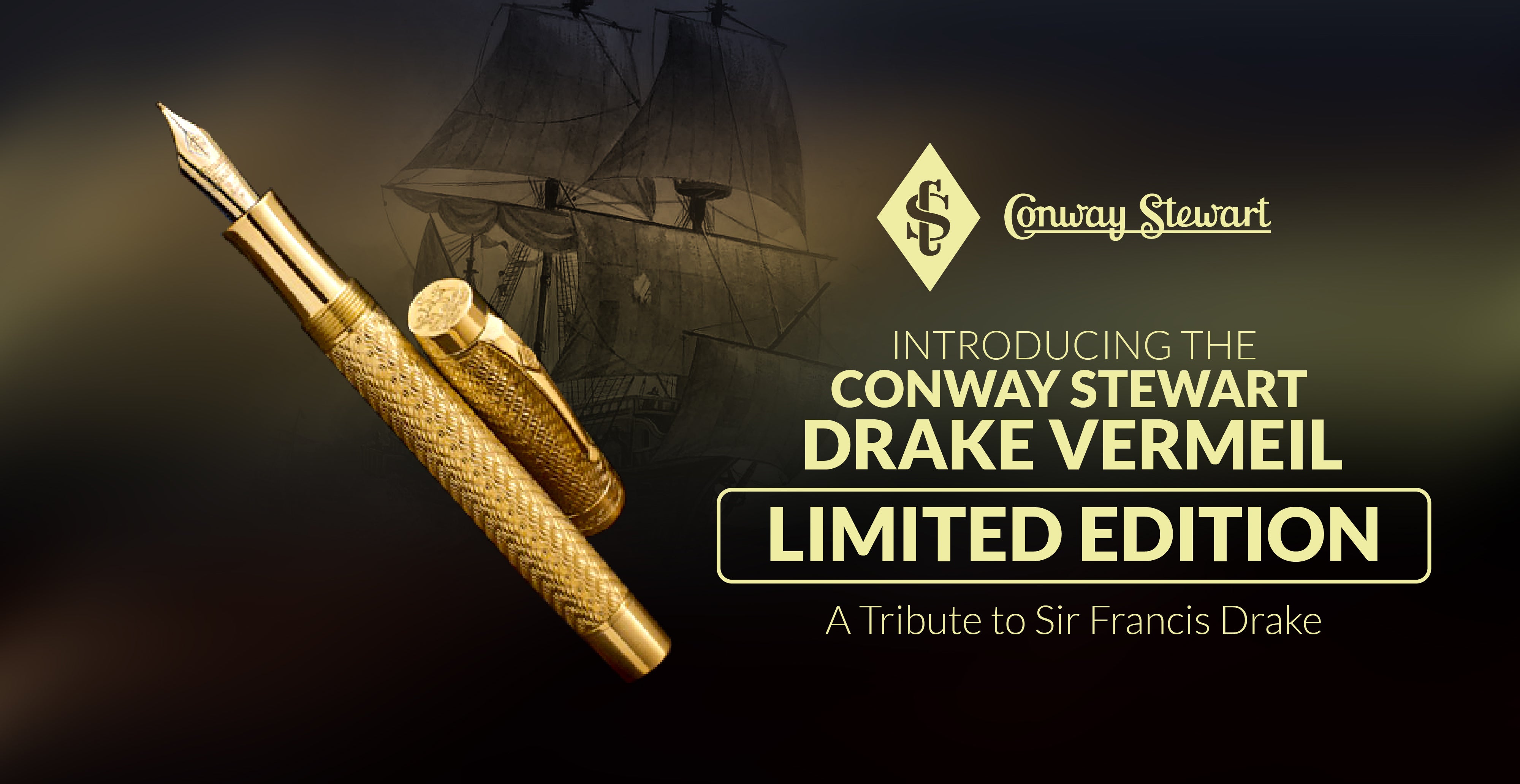 Conway Stewart 'Drake' Vermeil Limited Edition, 2007
