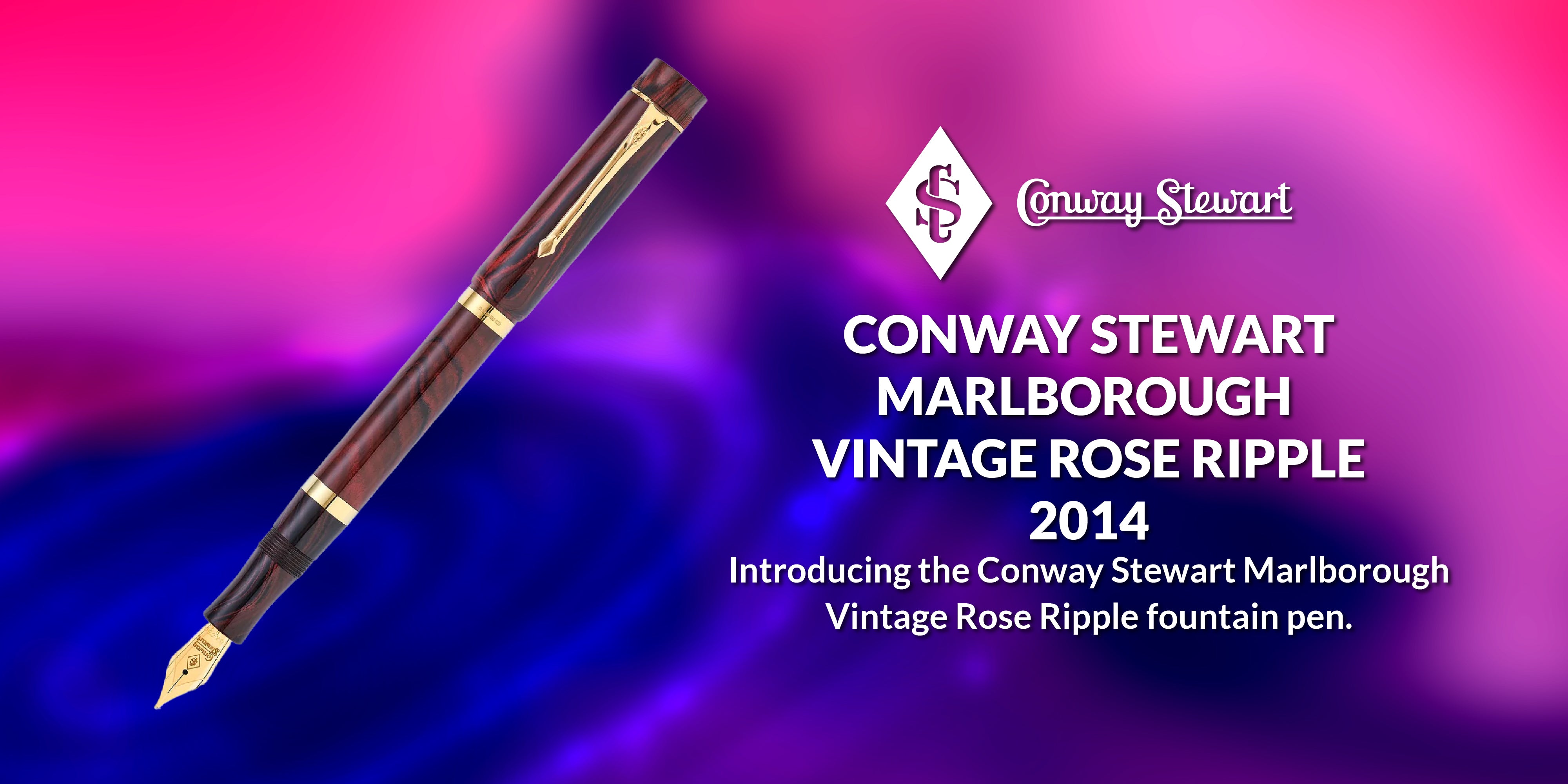 Conway Stewart Marlborough Vintage Rose Ripple, 2014 - Conway Stewart