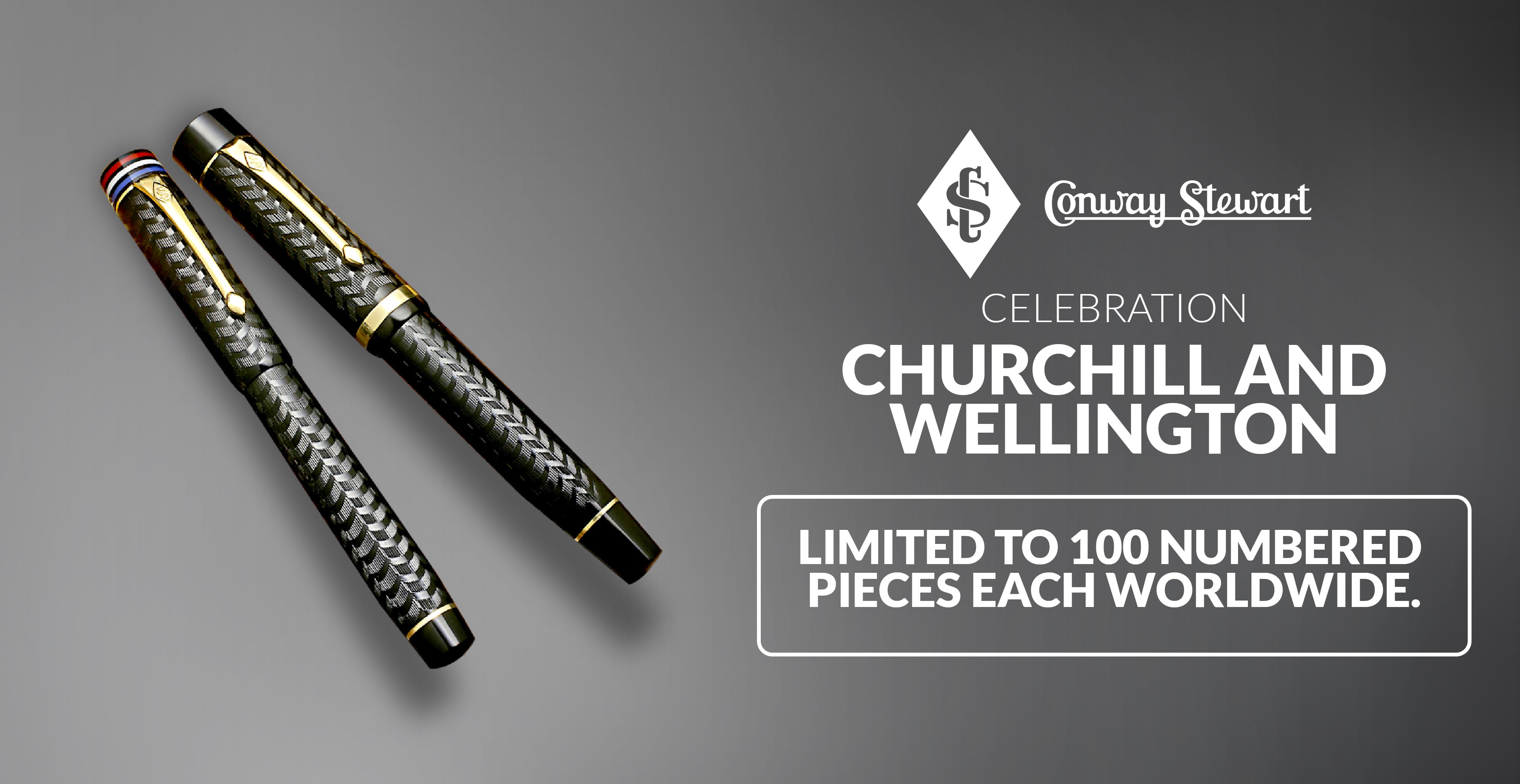 Conway Stewart  Celebration Limited Edition Pens - Churchill and Wellington
