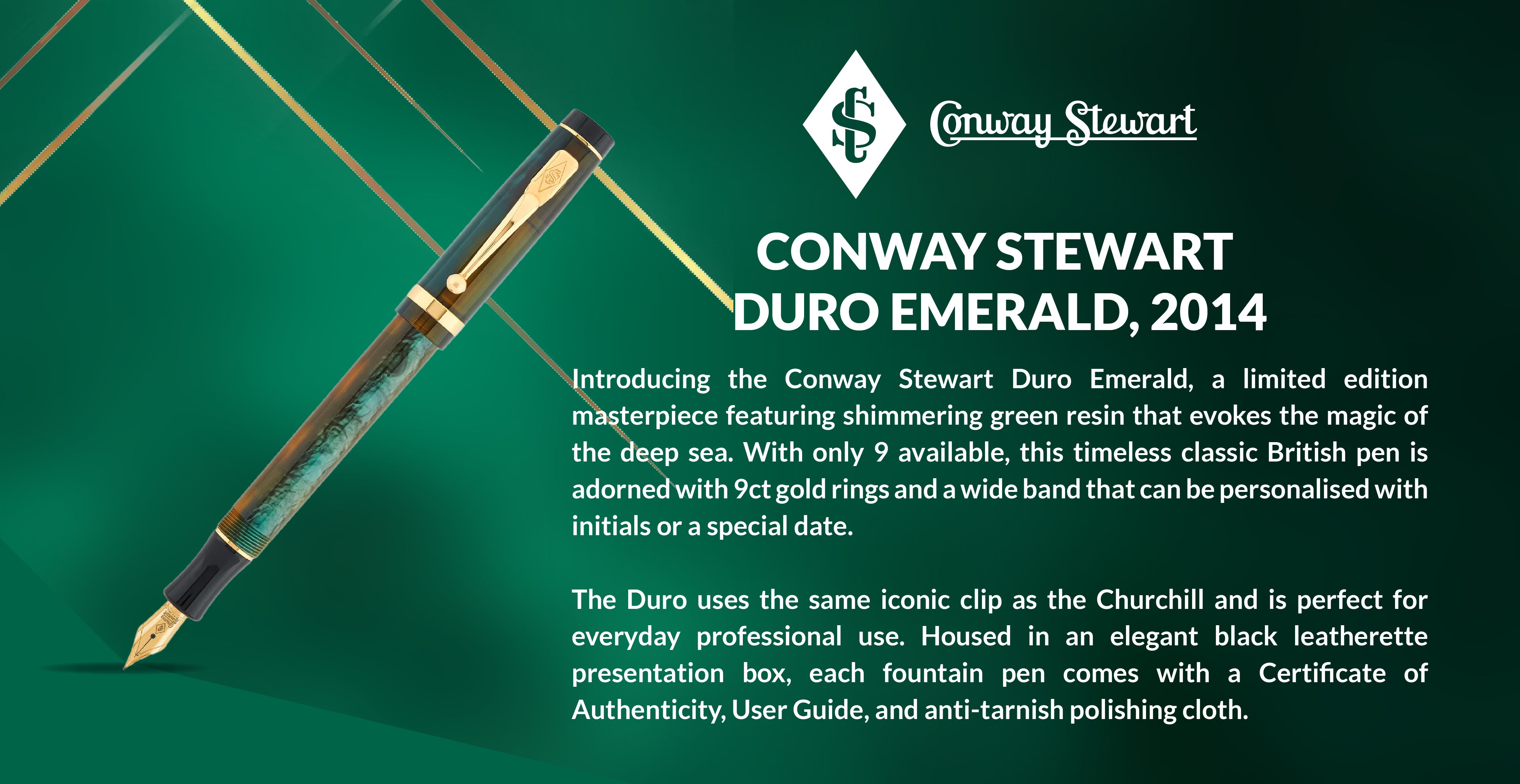 Conway Stewart Duro Emerald, 2014 - Conway Stewart