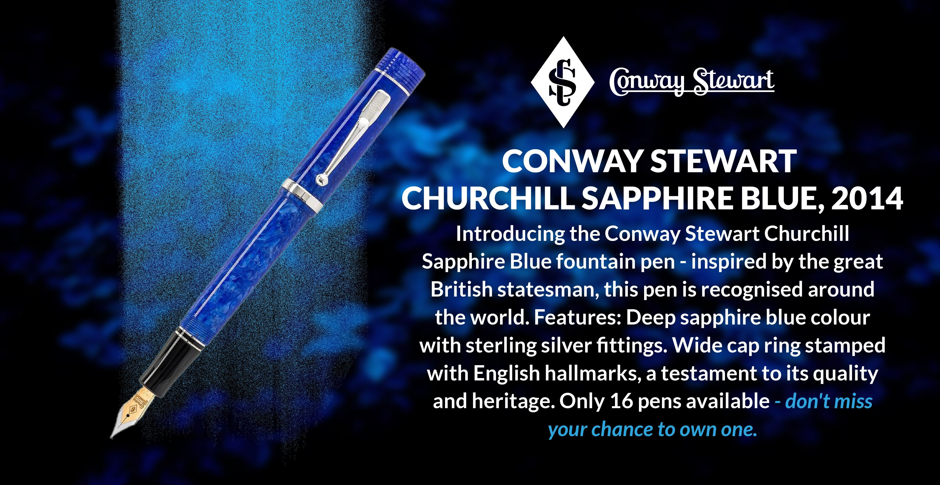 Conway Stewart Churchill Sapphire Blue, 2014