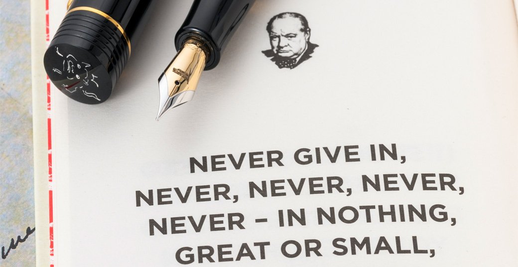 Churchill Heritage Collection "Never Give In" | Sir Winston Churchill conwaystewart.com