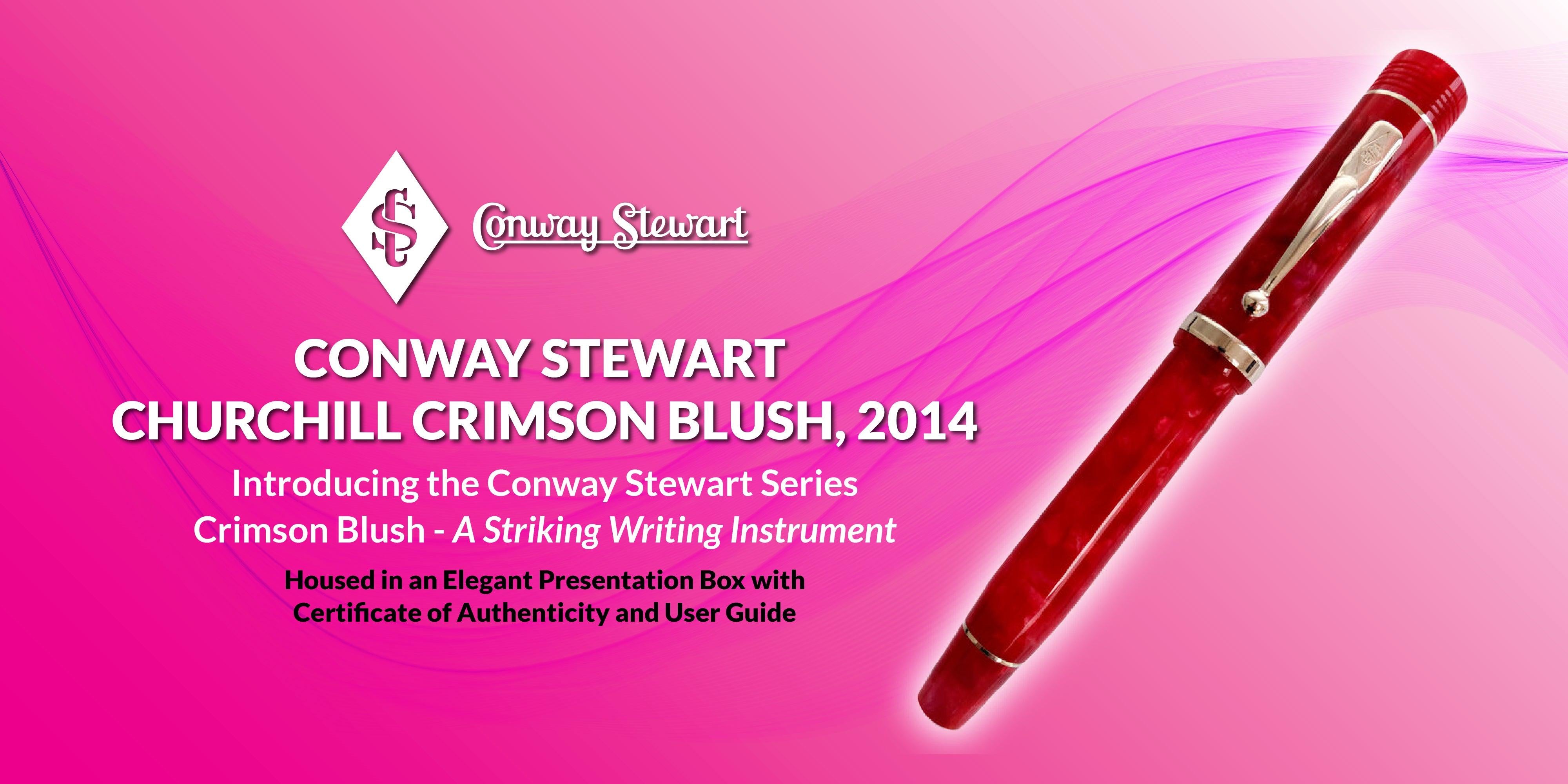 Conway Stewart Churchill Crimson Blush, 2014 - Conway Stewart