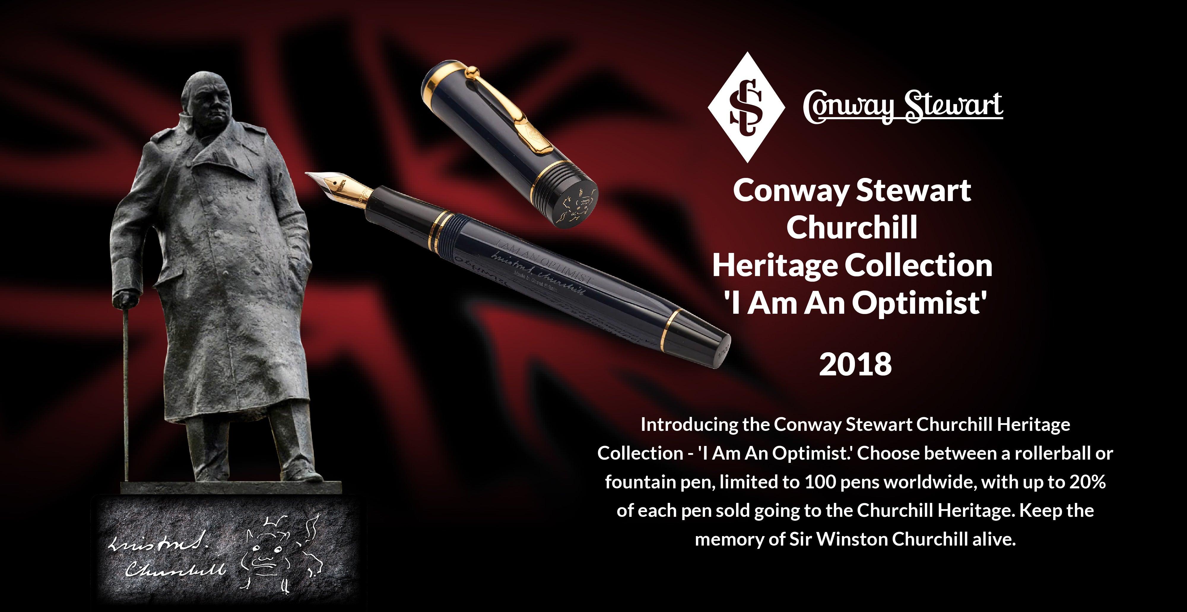 Conway Stewart Churchill Heritage Collection - 'I Am An Optimist', 2018 - Conway Stewart