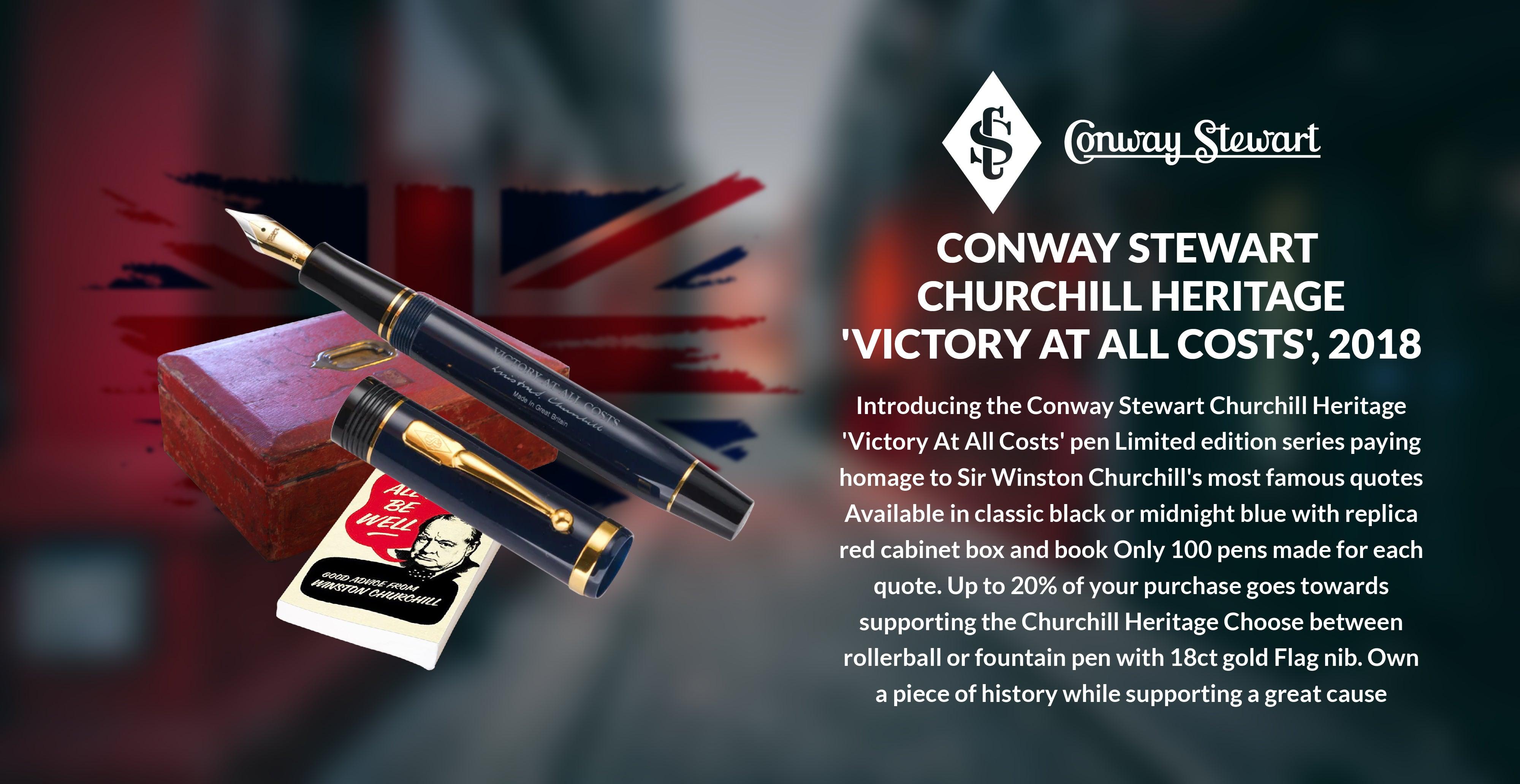 Conway Stewart Churchill Heritage 'Victory At All Costs', 2018 - Conway Stewart