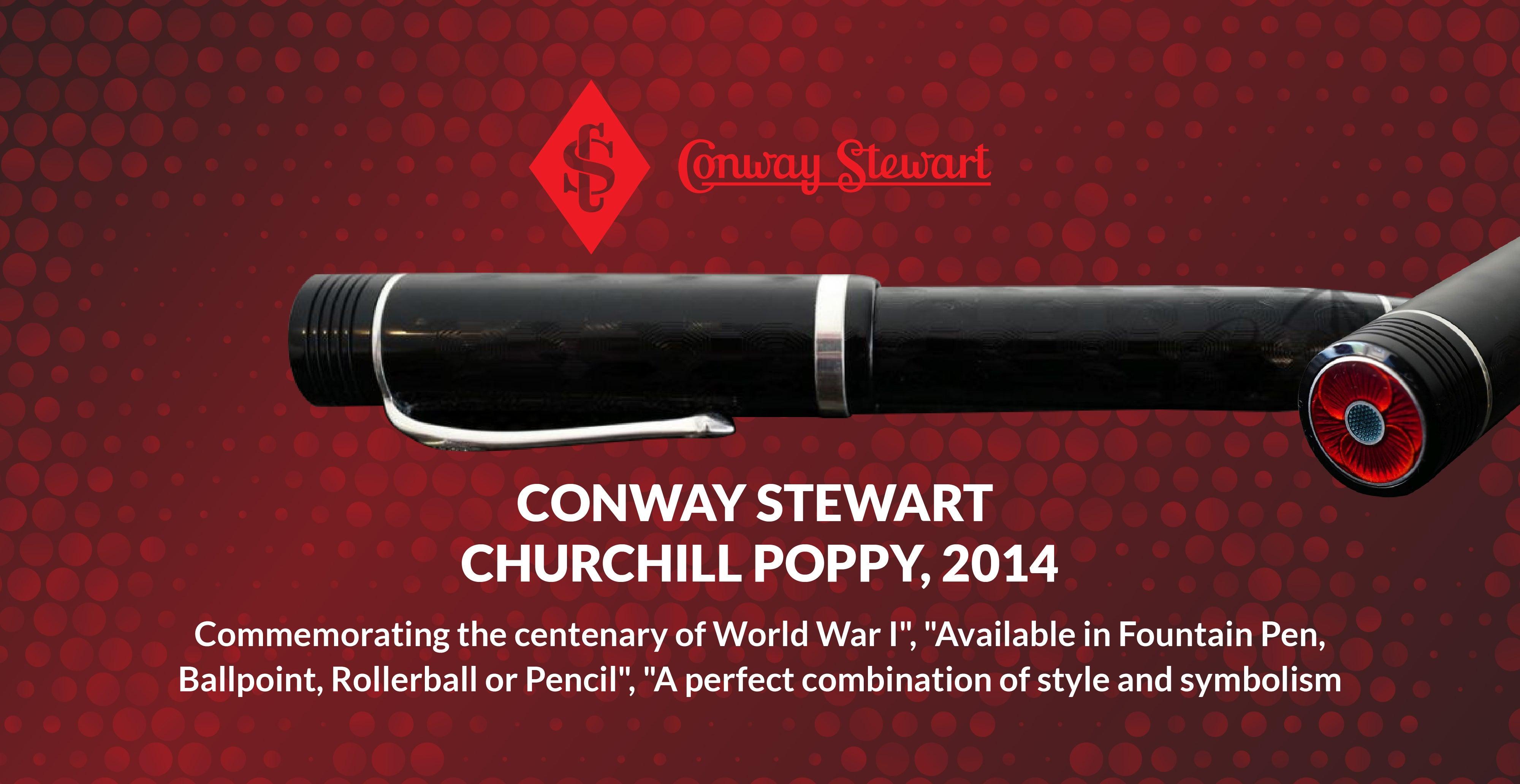 Conway Stewart Churchill Poppy, 2014 - Conway Stewart