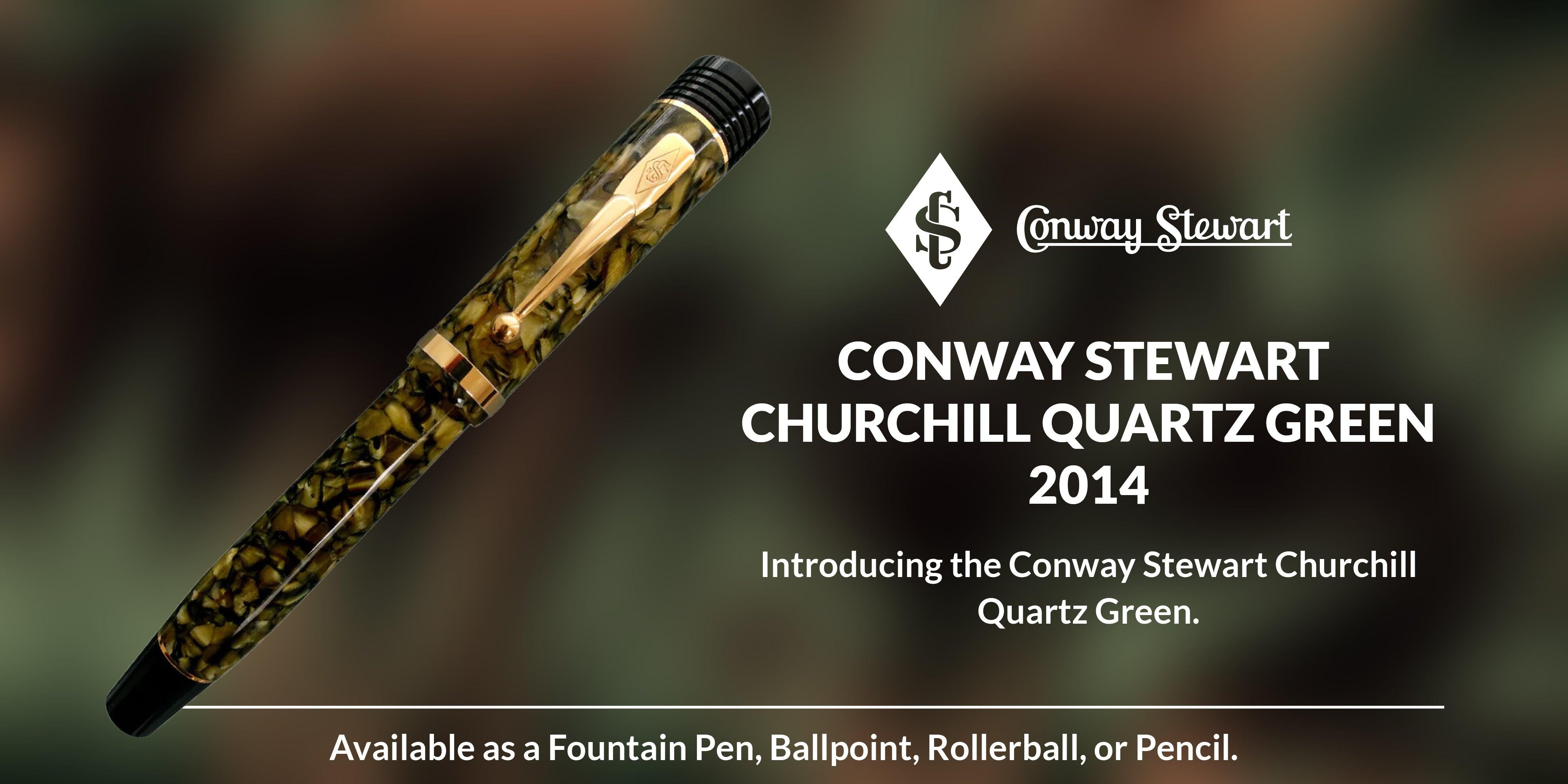 Conway Stewart Churchill Quartz Green, 2014 - Conway Stewart