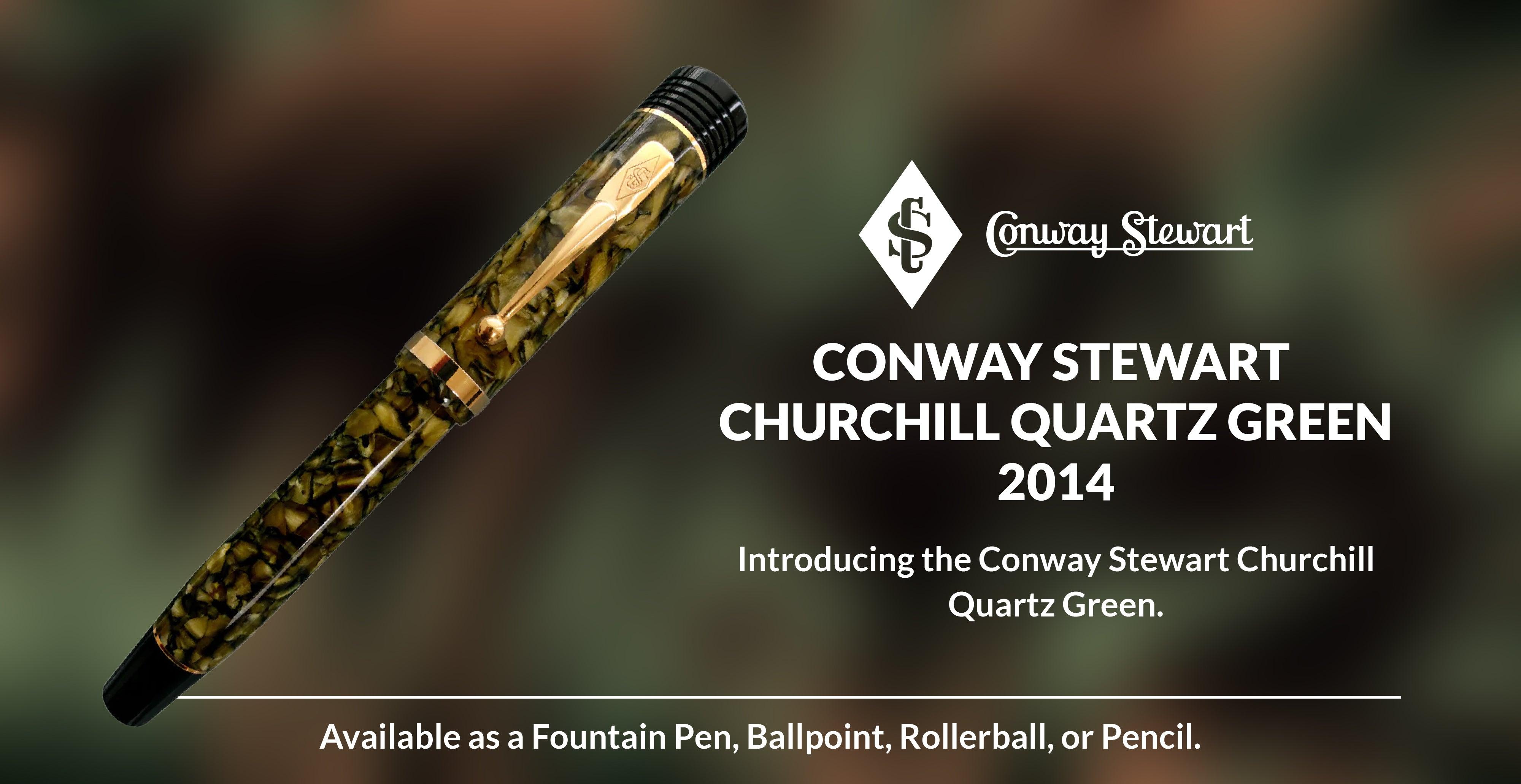 Conway Stewart Churchill Quartz Green, 2014 - Conway Stewart