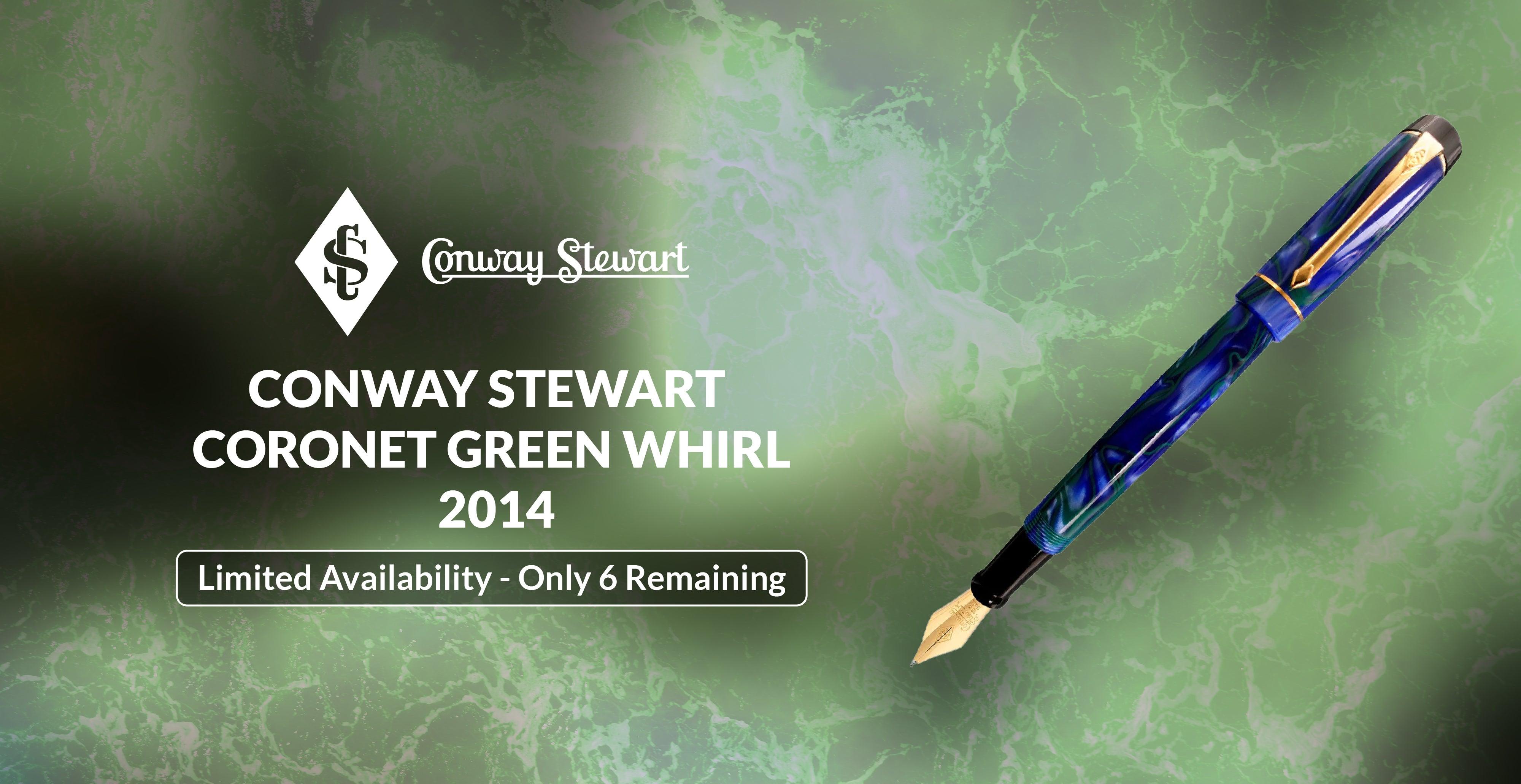 Conway Stewart Coronet Green Whirl, 2014 - Conway Stewart