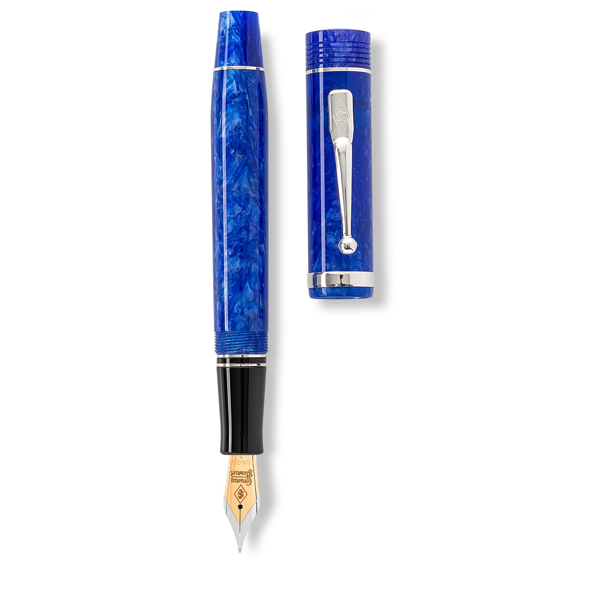 Conway Stewart Churchill Sapphire Blue Fountain Pen - Only 16 Available