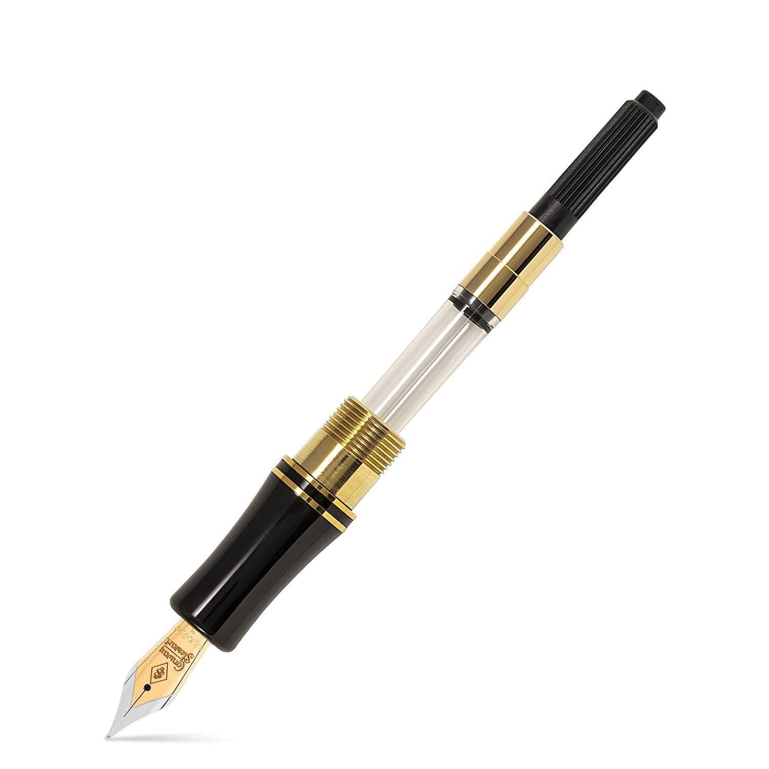 Conway Stewart Churchill Classic Black & Gold Fountain Pen