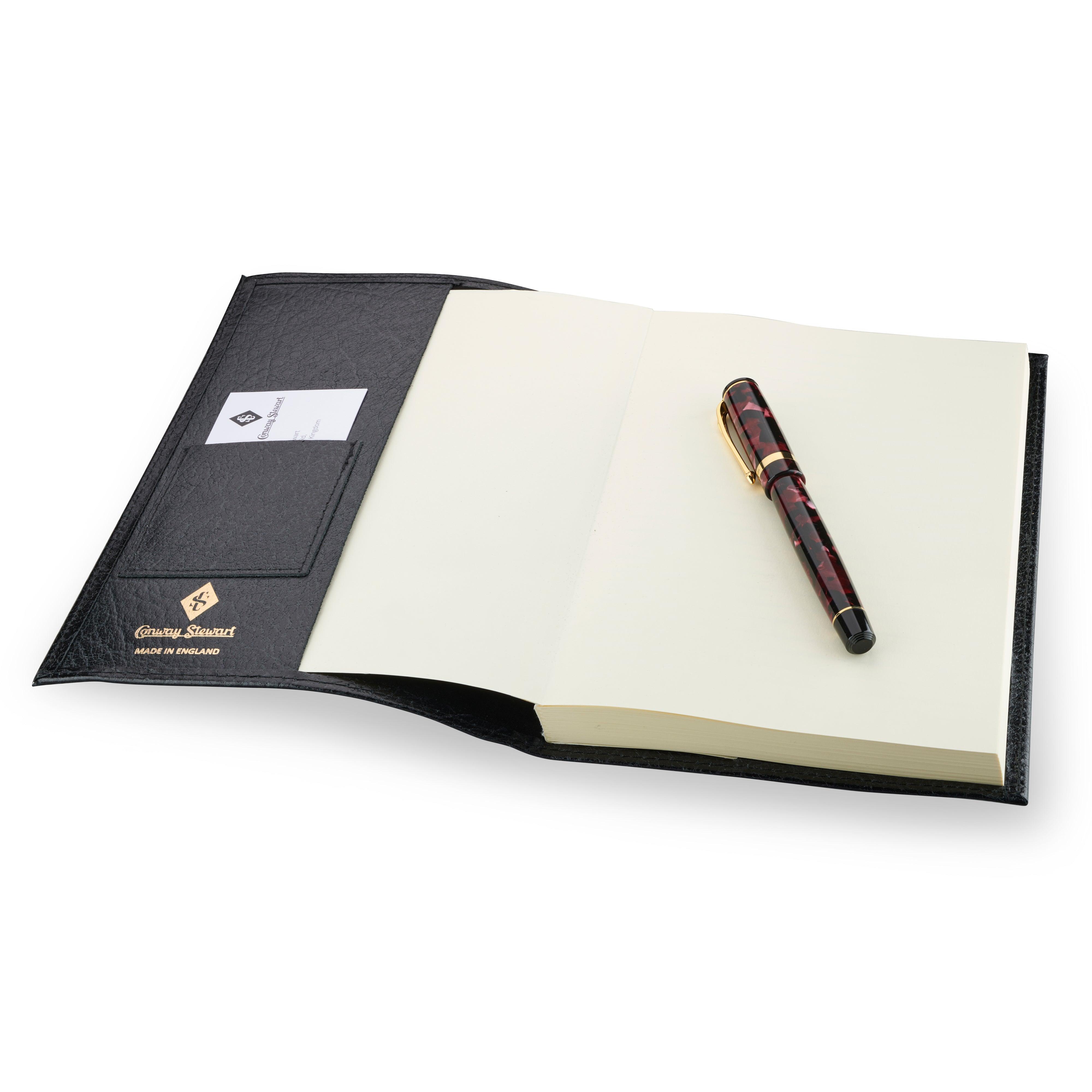 Conway Stewart Luxury A5 Leather Notebook | Handmade in England ...