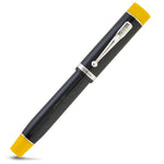 The Alan Turing Pen rollerball capped, dark resin with Enigma rotor styling