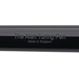Barrel engraving close-up on The Alan Turing Pen