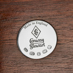Conway Stewart Walnut Desk Tray with Sterling Silver Insert conwaystewart.com