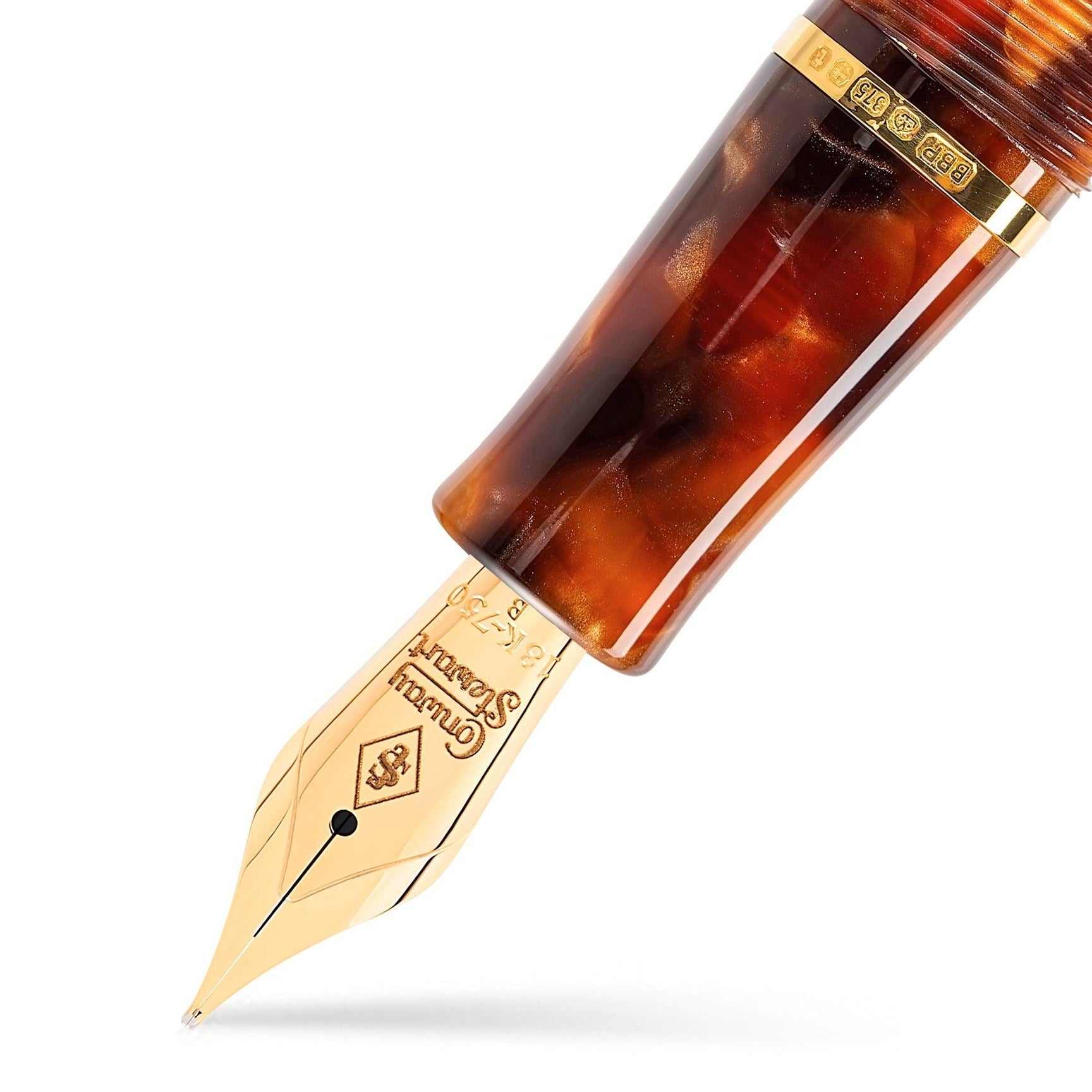 Winston Classic Brown Fountain Pen - Conway Stewart Collection