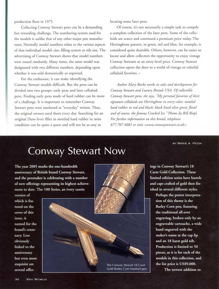 The Conway Stewart Tradition - A Look Back at 100 Years of 
