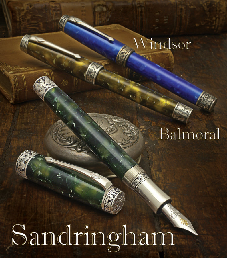 Conway Stewart Sandringham Sterling Silver Duro Fountain Pen